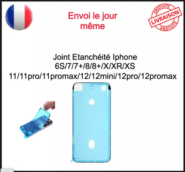 Joint Etanchéité Iphone 6S 7 8  SE X XR XS XSM  11 12 13 Pro Mini Adhésif Lcd