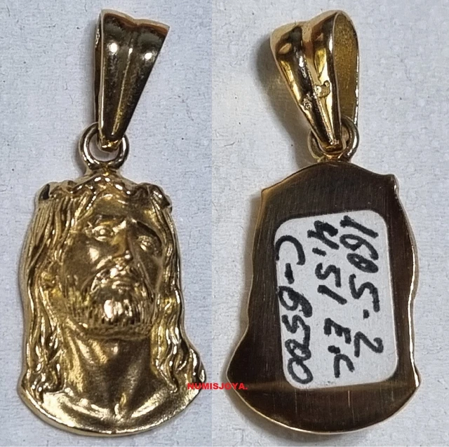 Pendentif Tête Du Christ En Or Jaune 18 Carats – 4,00 Gr, Dimensions 20 X 13 Mm