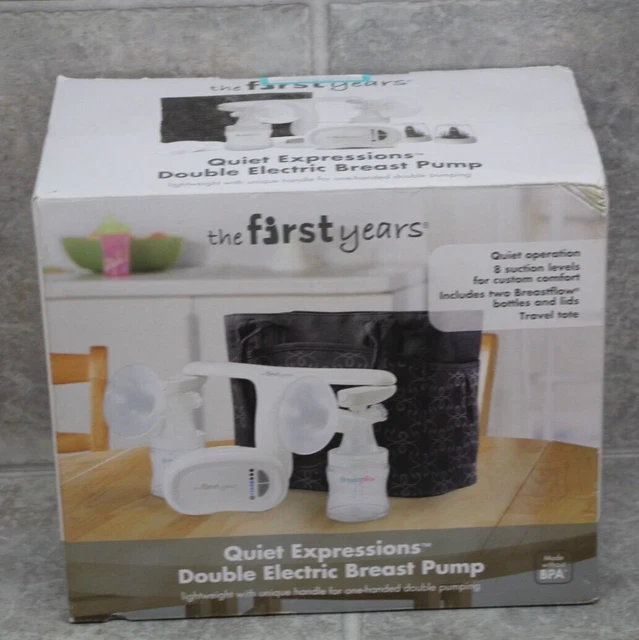 NEW The First Years Quiet Expressions Double Electric Breast Pump