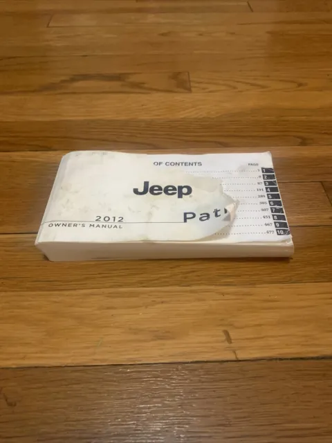 2012 Jeep Patriot Owners Manual OEM Free Shipping Actual 500 Page Manual