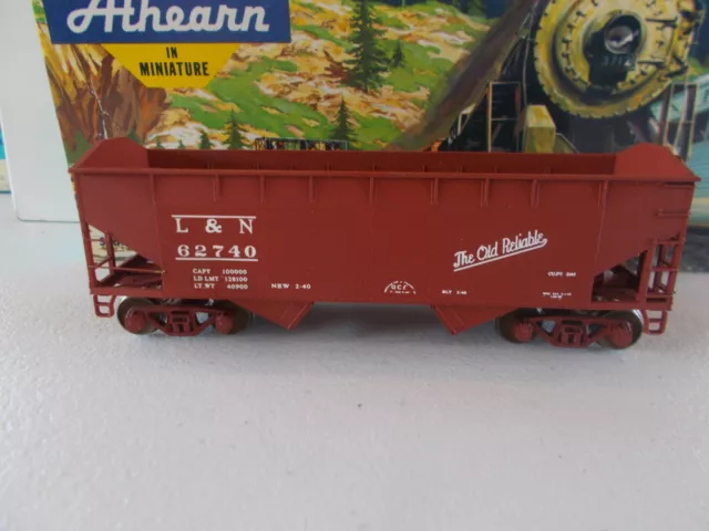 Athearn #5400~ L&N - Louisville & Nashville34' O/S 2 Hopper Car #62740 ~Ho Scale