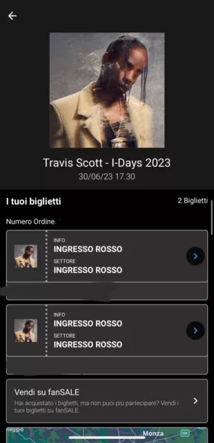 biglietti travis scott milano 30/06/2023 ippodromo snai la maura