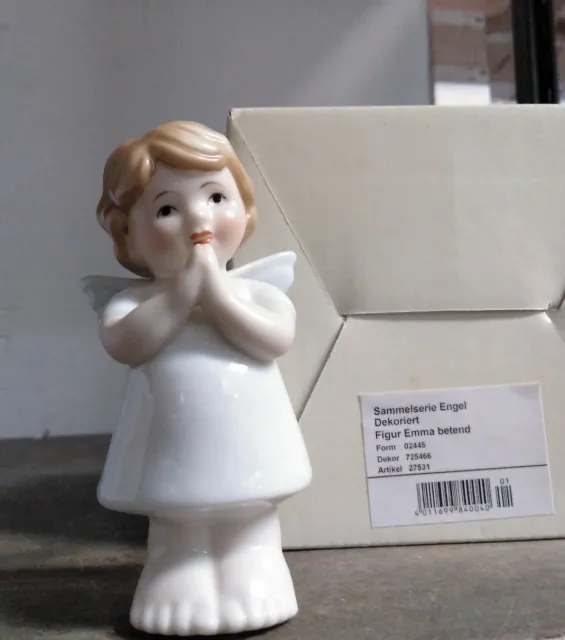 Hutschenreuther statuina porcellana"Emma che prega"Coll.Emma & Anton cm 10