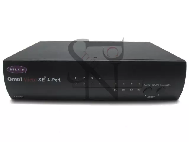 Belkin F1D104 Omni View SE 4-Port PS/2 Serial Mouse KVM Switch