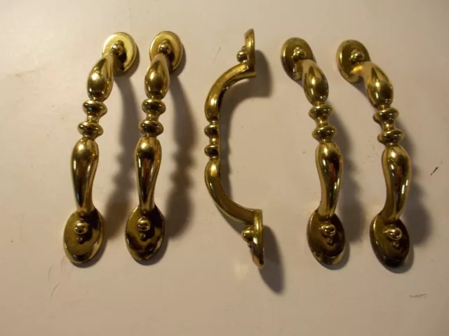 25 Amerock BP1303077 5 3/4" Traditional Burnished Brass Handel Pull wScrews BLEM