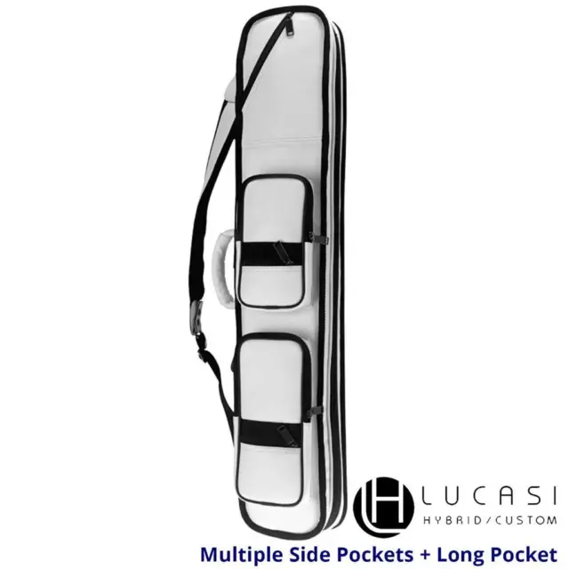 Lucasi Soft Cue Case – “Pro Series LC3W” – White – 4×8