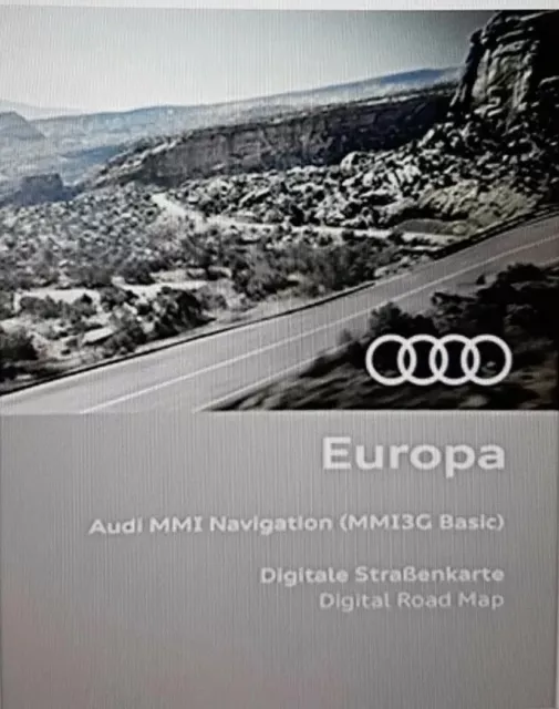 Audi MMI 3G B-Nav Basic Karten Update 5.36.1 Version 2024 Europa