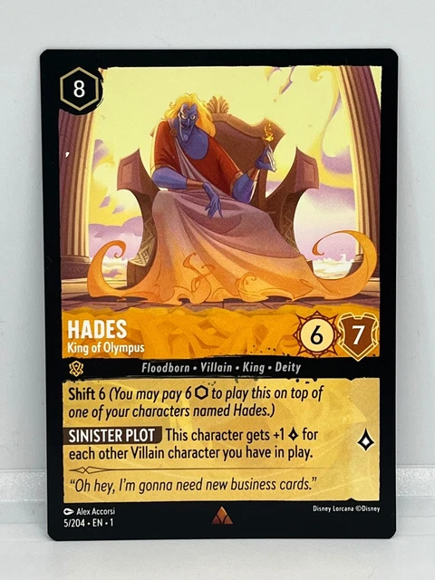 DISNEY LORCANA THE First Chapter Foil Rare Holo Cards 3.95 - PicClick UK