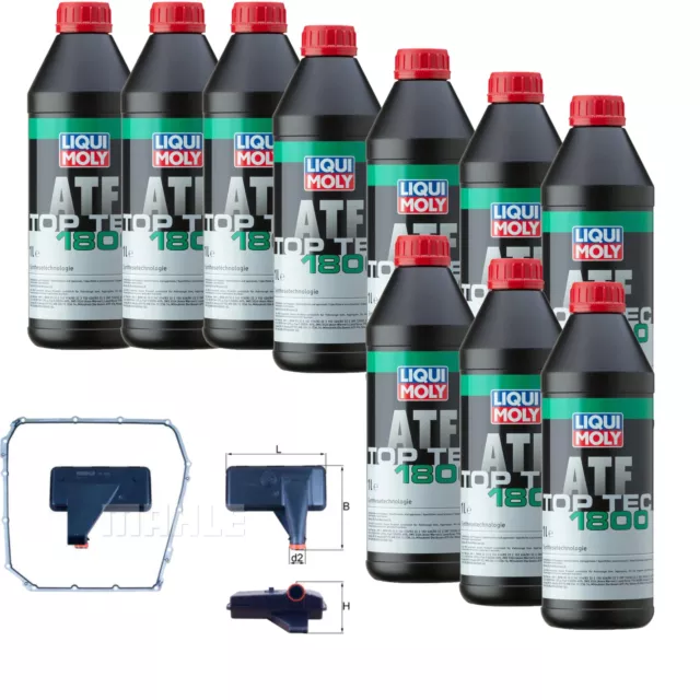 LIQUI MOLY ATF Top Tec 1800 10L MAHLE Filtre à huile de transmission pour