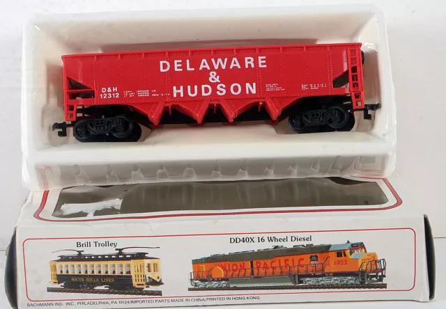 HO Scale Bachmann Delaware & Hudson D&H 4 Bay Hopper # 12312