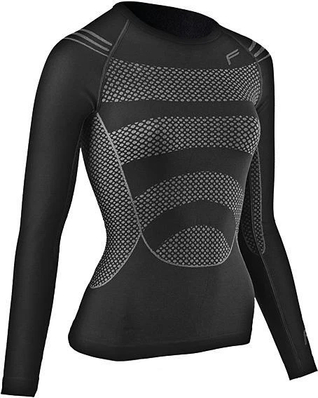Motorradfunktionsshirt atmungsaktiv ganzjährig lang Damen schwarz F-Lite ML200