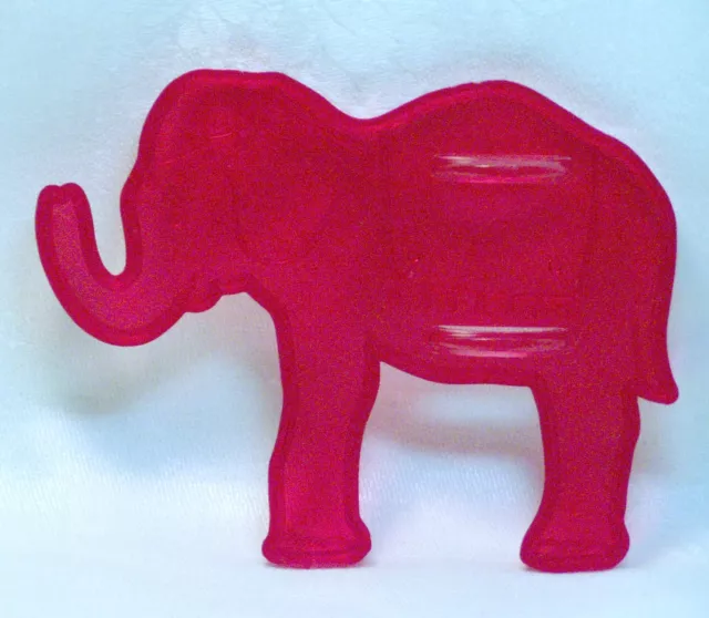 HRM Vintage Design Red Plastic Cookie Cutter - Circus Elephant Carnival Party