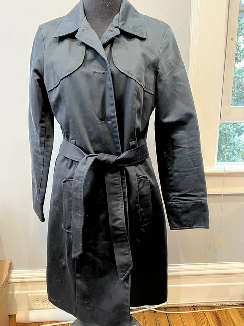 OLD NAVY Women’s Single Breast Lined Trench Coat Navy Size Medium