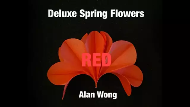 De Lujo Flores de Primavera Rojo Por Alan Wong - Truco
