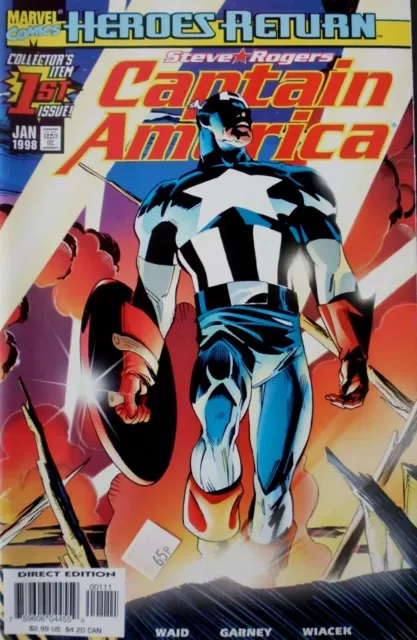 CAPTAIN AMERICA AUSGABE # 1 (HELDENRÜCKKEHR) JAN. 1998. Neuwertig mit