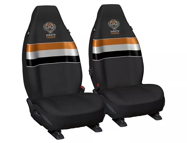 WEST TIGERS Official NRL Seat Covers Airbag Compatible Universal Fit