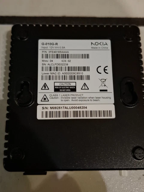 NOKIA-ONT G-010G-R OPENREACH Glasfaser GPON Terminal EUR 19,99 ...