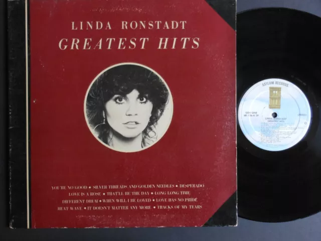 Linda Ronstadt Greatest Hits 12" Vinyl LP US Release 1977 Asylum Rec Gfld Sleeve