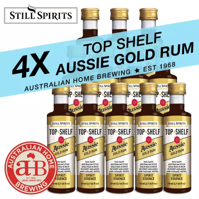 4 Still Spirits Top Shelf Aussie Gold Rum homebrew spirit essence distilling