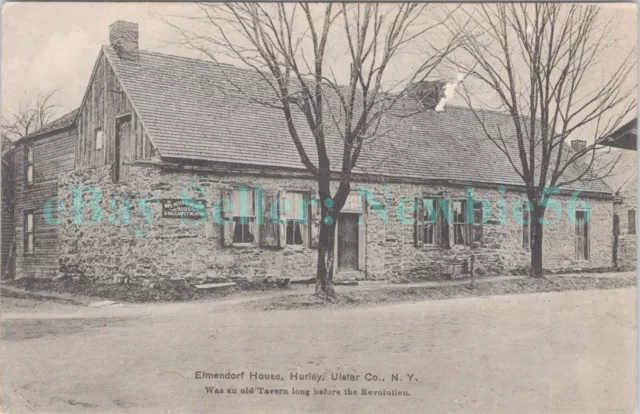 Hurley NY - ELMENDORF HOUSE - DUTCH COLONIAL STONE HOUSE - Postcard Kingston