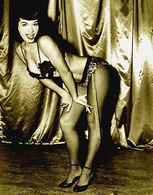 TIN SIGN "Betty Page Beauty "Pinup Babe Deco Garage Wall Decor