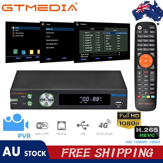 DVB-S/S2/T2/C DIGITAL SATELLITE Receiver Decoder FTA Sat Dish HDTV Box ...