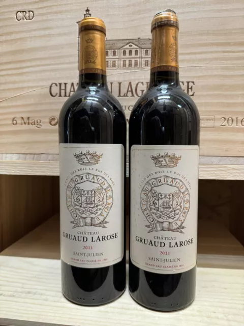 CHÂTEAU GRUAUD LAROSE 2011   2 ème GRAND CRU CLASSE SAINT JULIEN  2 Bouteilles !