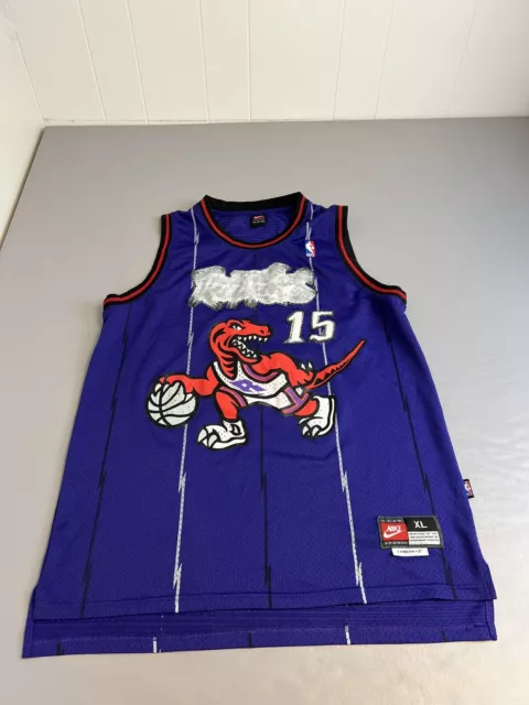 Vince Carter #15 Toronto Raptors Nike Jersey Mens XL Size 52 +2 Purple Stitched