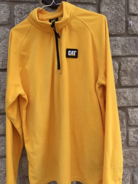 Caterpillar Sweatshirt Mens CAT Concord Fleece Pullover M Yellow
