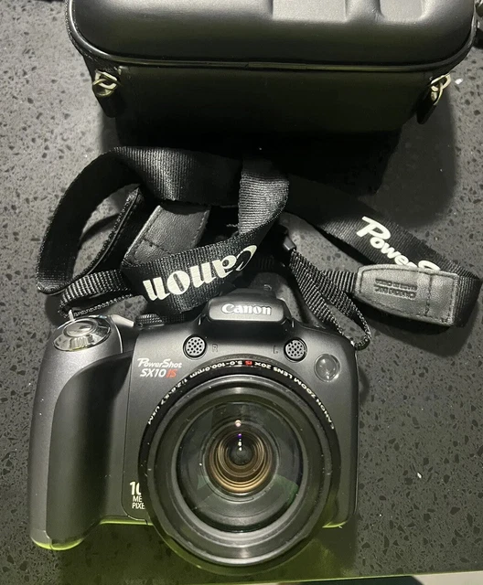 Canon PowerShot SX10 IS 10.0MP Digital Camera 20x Optical Zoom Tested w/ Case