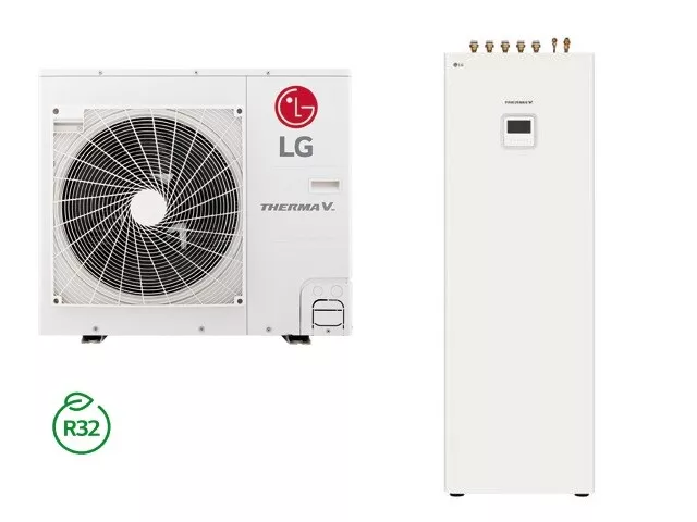 LG THERMA V Split Luft/Wasser Wärmepumpe 9,0 kW, Set HU091MR.U44 + HN0913T.NKO