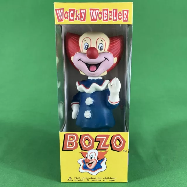 Bozo The Clown Funko Wacky Wobbler Bobblehead in Box MIB