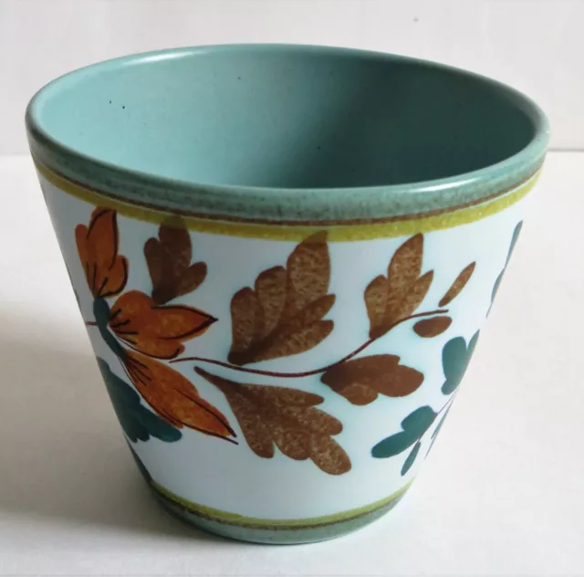 Vintage 9cm Flora Gouda, Holland, Flower Pattern Planter Pot Excellent condition 3