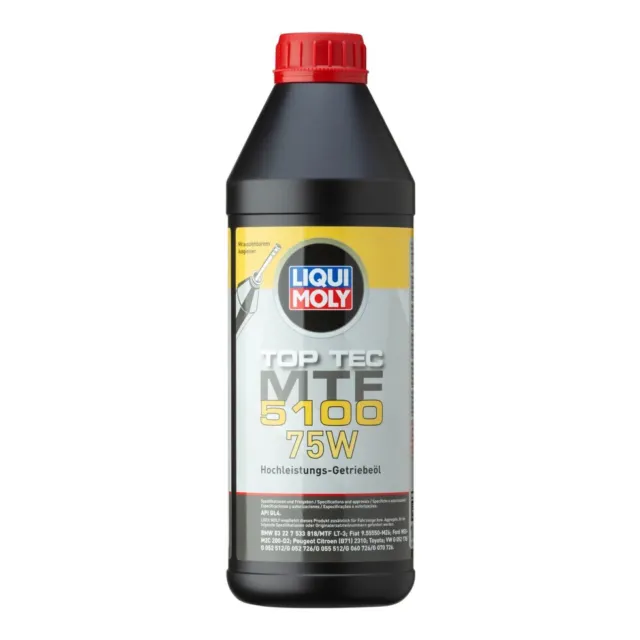 Getriebeöl LIQUI MOLY 20842 Top Tec MTF 5100 75W Schaltgetriebe DSG 1 Liter