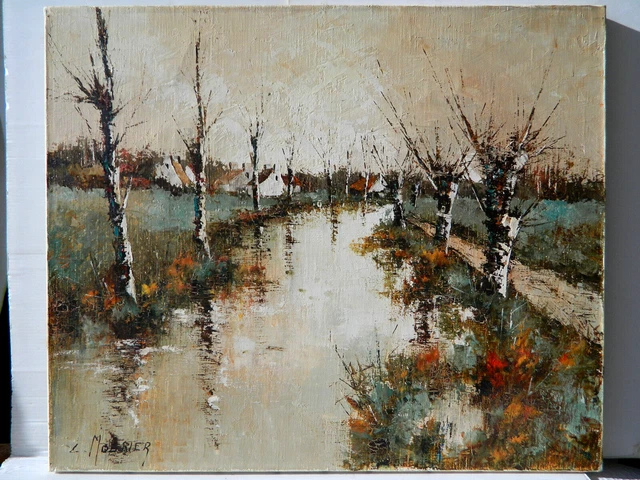 Verena Brixner Peinture Huile Originale 1955 – Achill – Relief – Allemagne
