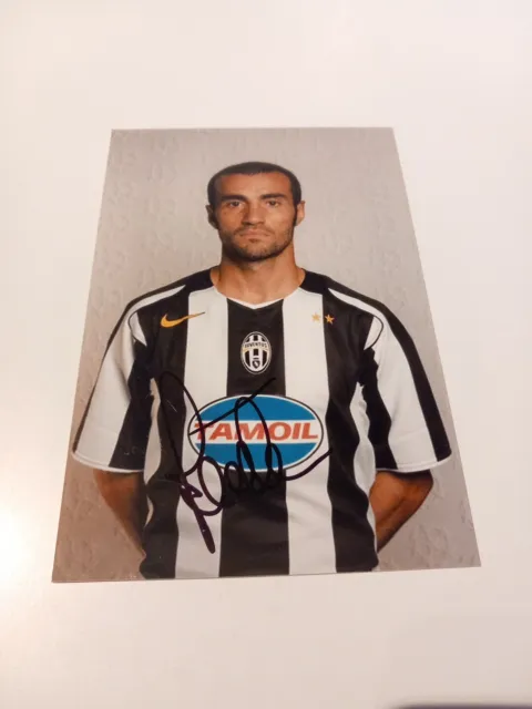 Signiertes Foto Paolo Montero Juventus Turin NEU