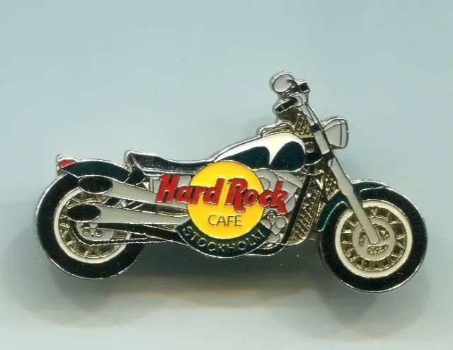 Hard Rock Cafe Stockholm Motorcycle Pin grün