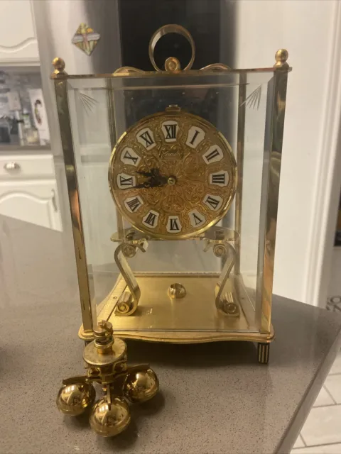 Kundo Kieninger & Obergfell Anniversary Carriage Clock Mid Century Antique