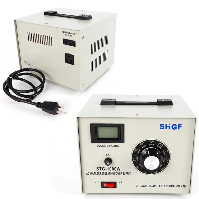 STG-1000W Variable Transformer Safety Single Phase Variac Single Phase NEW!