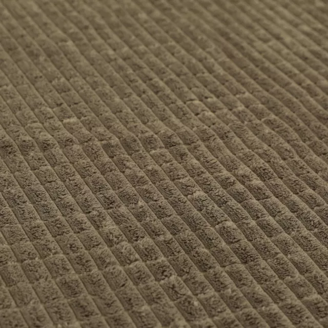 Plain Textured Pale Lavender Colour Soft Corduroy Brick Effect Upholstery Fabric