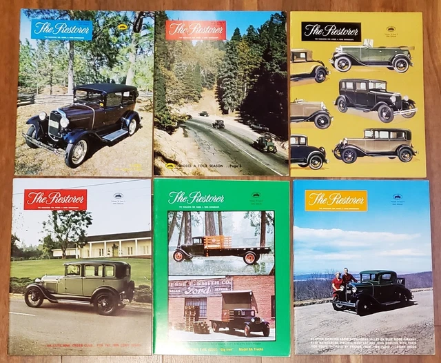 THE RESTORER MAGAZINE Model A Ford Club of America 1971 whole year 6 ...