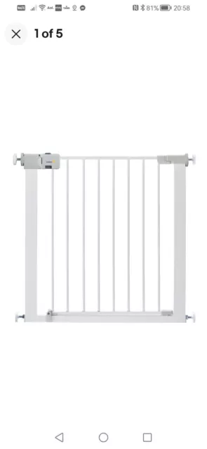 Safety 1st Secure Tech Simply Close Metal Gate, White 24754313