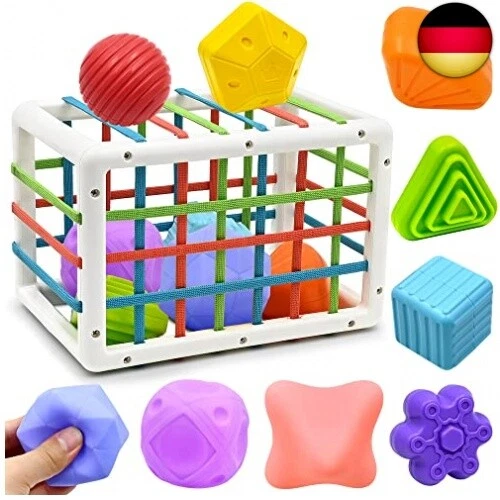 LURICO Montessori Spielzeug Ab 1 Jahr - Motorikspiel Mit Münzeinwurf