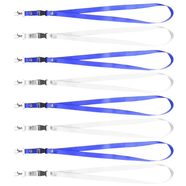 8PCS Portable Neck Strap Lanyards  Cool Lanyards Office Supplies