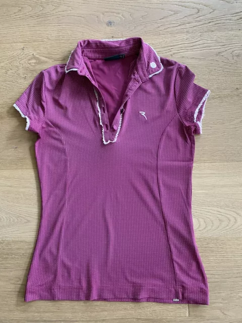 Chervo Golf-Poloshirt pink Mit Punkten Damen Gr. EU 38