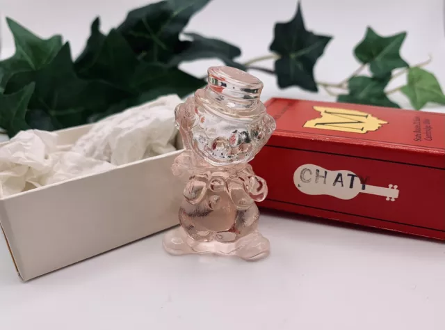 Vintage MOSSER Glass, Inc. "Chaty" Little Fiddler Figurine With Original Box