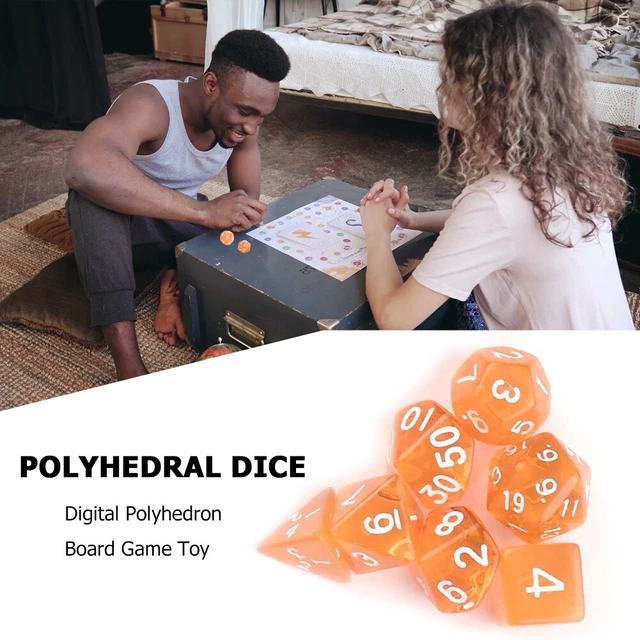 Kasyat Set di 7 Pezzi Dadi Poliedrici con Sacchetto Nero Set di DND Kasyat Set di 7 Pezzi Dadi Poliedrici con Sacchetto Nero Set di DND