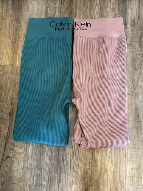 Calvin Klein Performance Women's High Waisted Leggings Lot Of 2 Size XL