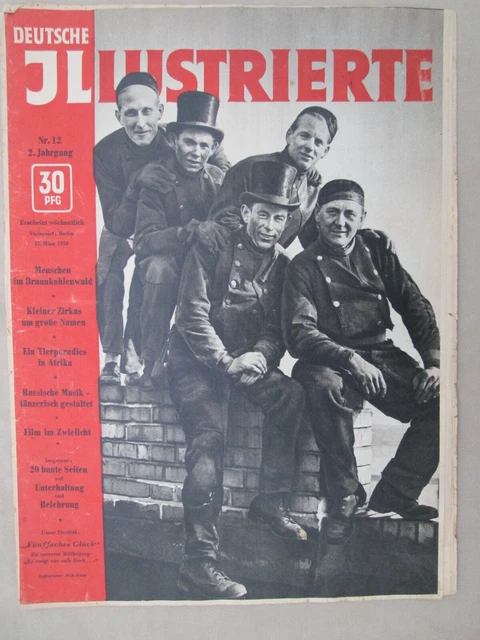 7262 EAST GERMAN/DDR/GDR Cold War "DEUTSCHE ILLUSTIERTE" 25/03/50 £14. ...