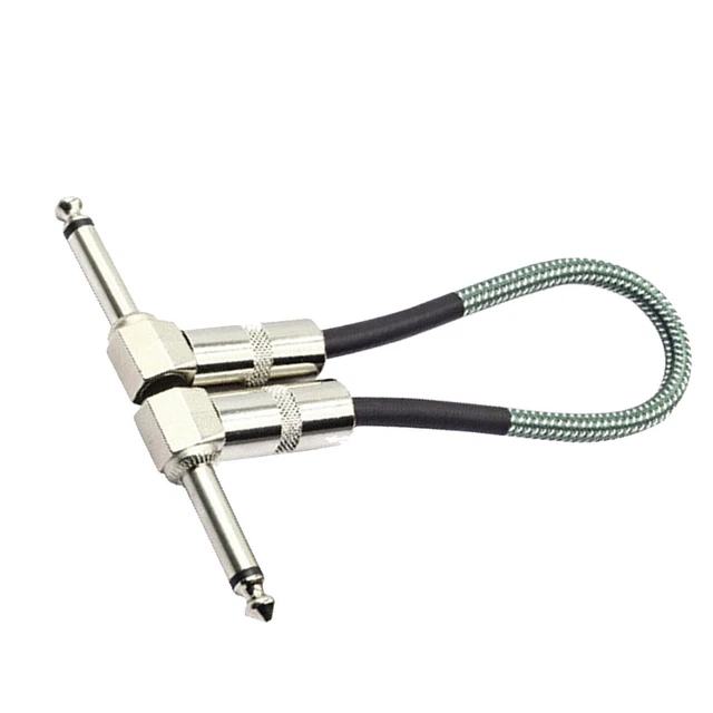 Câble d'instrument audio Design à angle droit Câble de guitare de 15 cm pour